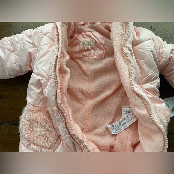 •NWT•Jessica Simpson Infant Girl Snow Suit Pram- ‘Blush Pink’ - Picture 13 of 14